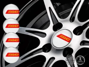 Rays Adesivi Cerchio Auto Stile Silicone Logo
